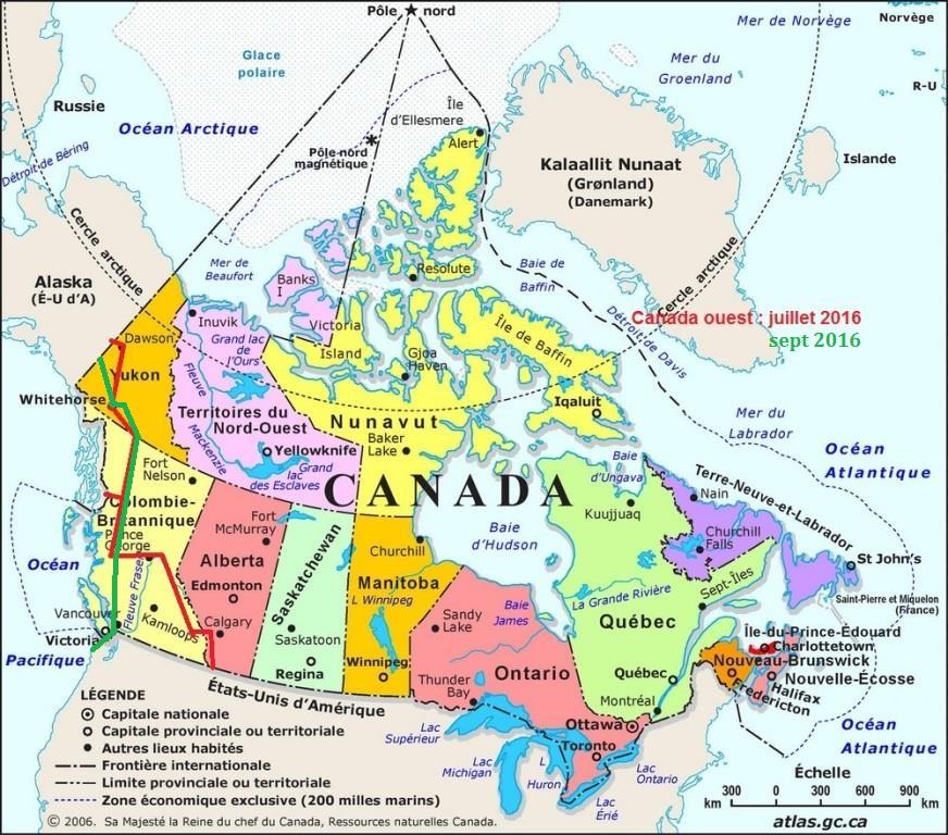 Canada carte