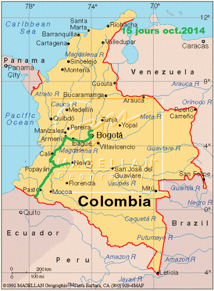 Carte colombie oct 2014